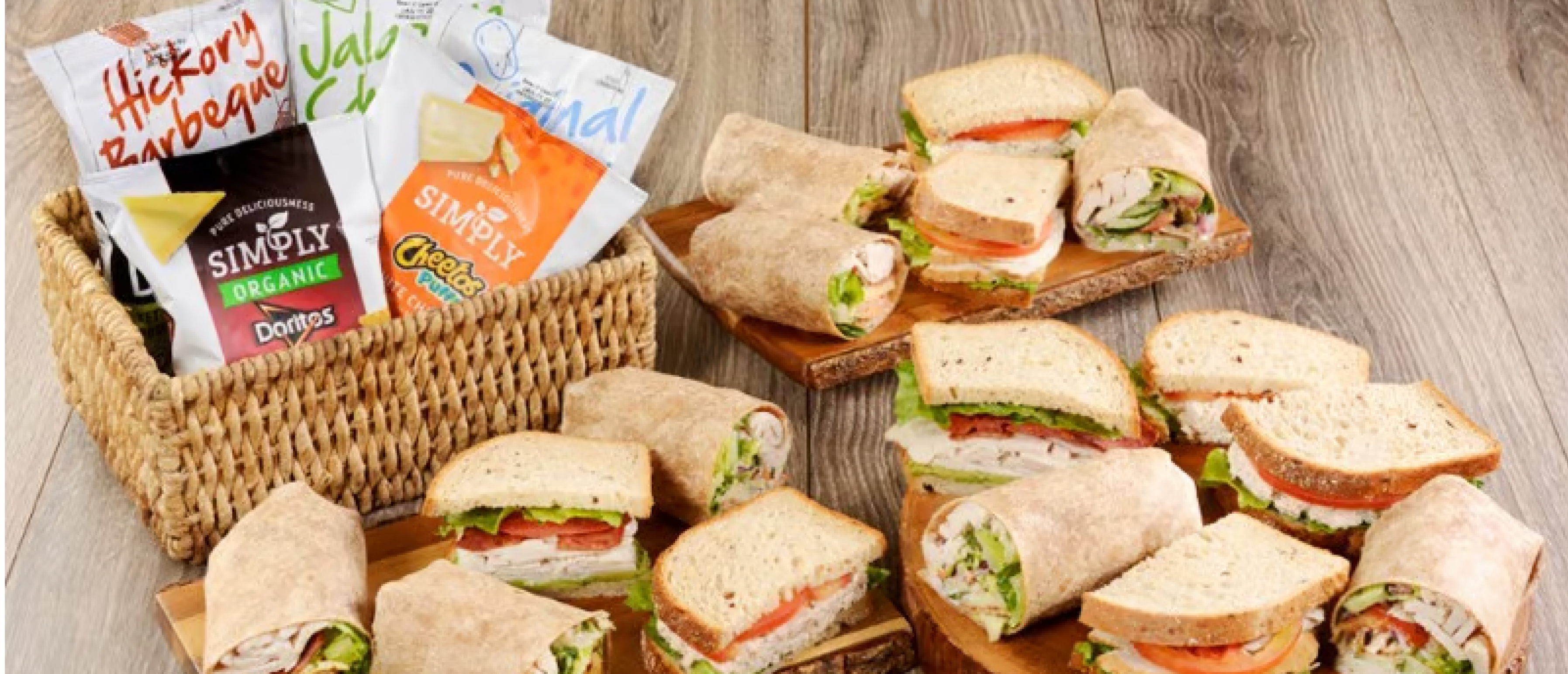 Assorted Gourmade Sandwiches on a platter